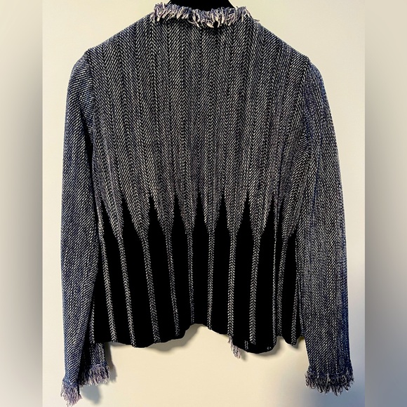 Emporio Armani Fringed Cardigan Evening Jacket Blazer - Picture 6 of 10